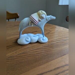 Veronese Figurine. Whimsical Mountain. Goat With Baby On A Cloud Or Snow. Rare.